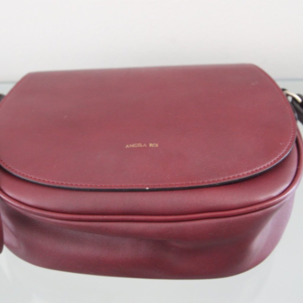 Angela Roi Vegan Leather MORNING CROSS-BODY - BORDEAUX